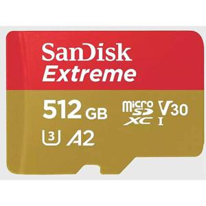 SanDisk Extreme microSDHC-kaart 512 GB Class 10 UHS-I Schokbestendig, Waterdicht