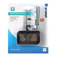 Scanpart koelkast & diepvries thermometer digitaal Koelkast accessoire Zwart - thumbnail