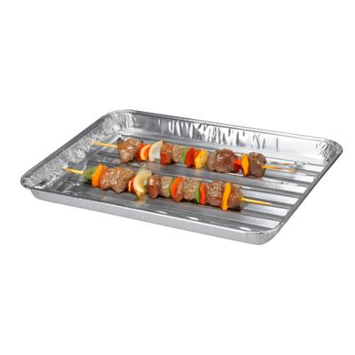 BBQ Collection barbecue grillschalen - Set van 5x stuks - 34 x 32 cm - Vlees grillen - BBQ rooster