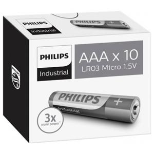 Philips Industrial LR03 AAA batterij (potlood) Alkaline 10 stuk(s)