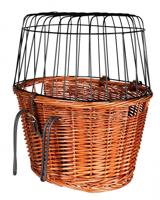 TRIXIE FIETSMAND MET DRAADKOEPEL VOOROP NATUREL