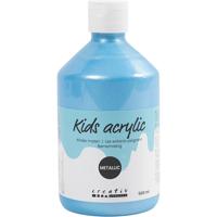 A-color Acrylverf metallic, metallic, lichtblauw, 500 ml/ 1 fles