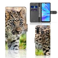 Huawei P30 Lite (2020) | Telefoonhoesje | Met pasjeshouder | Baby Luipaard