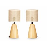 Bureaulamp Gift Decor 10946 Bruin 60 W 2 Stuks
