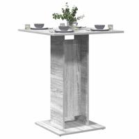 Bistrotafel 60x60x75 cm bewerkt hout grijs sonoma eikenkleurig