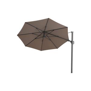 Platinum Challenger Zweefparasol T2 premium - 3,5 m. rond Havana taupe