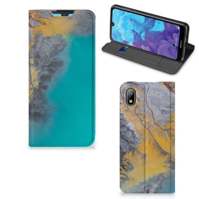 Huawei Y5 (2019) | Standcase | Marble Blue Gold