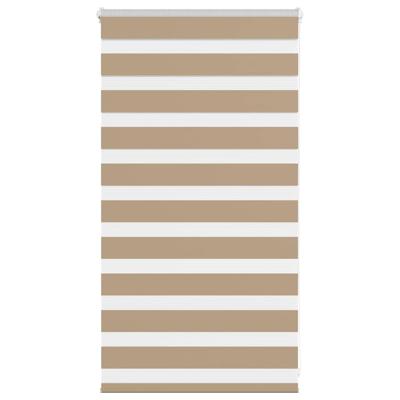 Zebra Blind 80x100 cm stofbreedte 75,9 cm polyester zandbruin