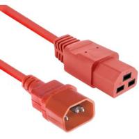 ACT Netsnoer C14 - C21 IEC60320 rood 2 m