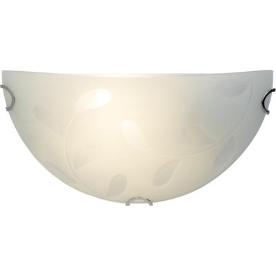 Brilliant Vlakke wandlampMelania Leaf 30cm matglas - G98840/70