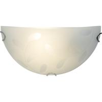 Brilliant Vlakke wandlampMelania Leaf 30cm matglas - G98840/70