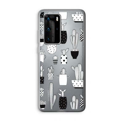 Cactusmotief: Huawei P40 Pro Transparant Hoesje