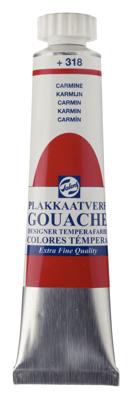 Talens Gouache Extra Fine Quality Tube 20 ml - Karmijn 318