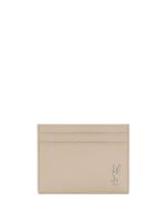 Saint Laurent porte-cartes Tiny Cassandre en cuir - Tons neutres - thumbnail