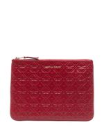 Comme Des Garçons Wallet portefeuille à motif géométrique embossé - Rouge