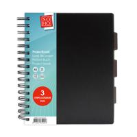 Projectboek A5 zwart 200 vel
