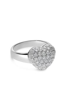 LEO PIZZO bague Amore en or blanc 18ct sertie de diamants - Argent