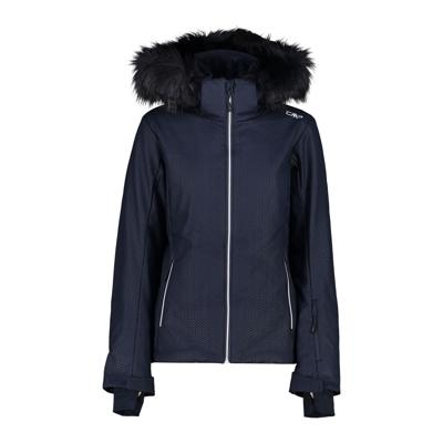 CMP Zip Hood Wintersportjas Dames Black Blue D42