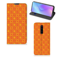 Xiaomi Redmi K20 Pro Hoesje met Magneet Batik Oranje - thumbnail