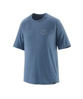 Patagonia Cap Cool Trail Graphic Shirt Heren Forge Mark Crest: Utility Blue L