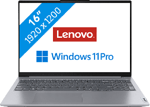 Lenovo ThinkBook 16 G6 IRL Laptop 40,6 cm (16") WUXGA Intel® Core™ i5 i5-1335U 16 GB DDR5-SDRAM 512 GB SSD Wi-Fi 6 (802.11ax) Windows 11 Pro Grijs