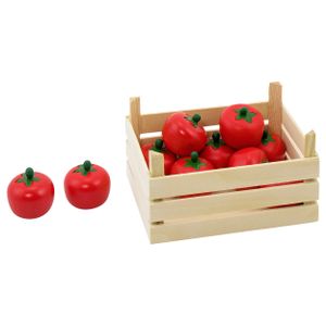 Goki houten tomaten in kist, 10dlg.