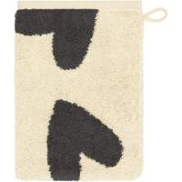 Cawö Cawö Heart Beats 6275 basalt Washandje 16x22