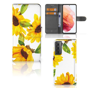 Hoesje voor Samsung Galaxy S21 Zonnebloemen