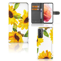 Hoesje voor Samsung Galaxy S21 Zonnebloemen - thumbnail