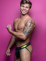 PUMP! - PLAY Yellow Jockstrap - Multi, Maat:S