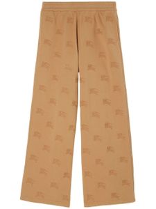 Burberry pantalon de jogging en coton à logo brodé - Tons neutres