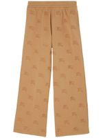 Burberry pantalon de jogging en coton à logo brodé - Tons neutres