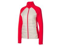 CRIVIT Gewatteerde dames jas Premium (Rood/beige, XS (32/34)) CRIVIT Gewatteerde dames jas Premium (Rood/beige, XS (32/34))