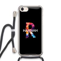 Abstract Spectrum: iPhone 8 Transparant Hoesje met koord