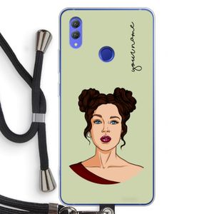 Pop-Art Creator: Honor Note 10 Transparant Hoesje met koord