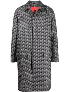 Ferrari manteau boutonné à imprimé graphique - Gris