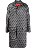 Ferrari manteau boutonné à imprimé graphique - Gris