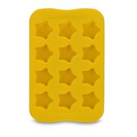 Siliconen chocolade mal lade creatieve geometrie gevormde Ice Cube cake decoratie schimmel vorm: ster (geel)