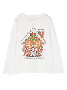 Stella McCartney Kids t-shirt en coton à imprimé graphique - Blanc