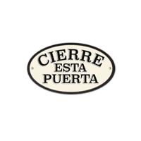 Plaat Magnet & Steel Cierre esta Puerta 16,3 x 9,5 cm