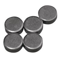 Magneten rond - grijs - 10x stuks - 13 x 5 mm - Hobby artikelen   -