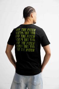 Off The Pitch Duplicate Regular Fit T-Shirt Heren Zwart - Maat XS - Kleur: Zwart | Soccerfanshop