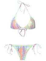 Brigitte bikini en crochet à imprimé léopard - Multicolore - thumbnail