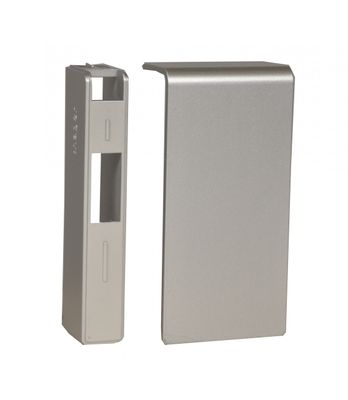 Elektro Plint eindstuk Aluminium 55mm