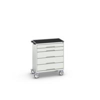 Bott Verso Mobiele Kast | 800x550x965mm | 5 Laden | Top Tray | RAL 7035 - 16927002.16