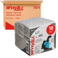 Poetsdoek WypAll L40 1-laags 304x317mm 18x56stuks wit 7471