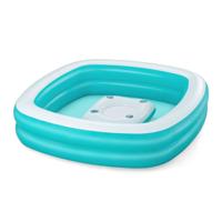 Bestway Opblaasbare Kinderzwembad 2 KAMER Familie Drijvende Tafel 218x218x48 cm +6 Jaar 54446