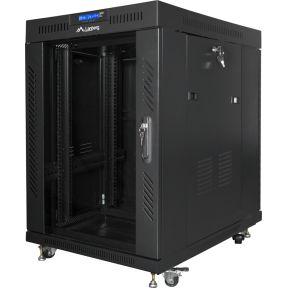 Lanberg FF01-6815-12BL rack 15U Vrijstaande rek Zwart