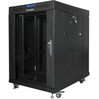 Lanberg FF01-6815-12BL rack 15U Vrijstaande rek Zwart