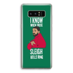 Sleigh Bells Ring: Samsung Galaxy Note 8 Transparant Hoesje